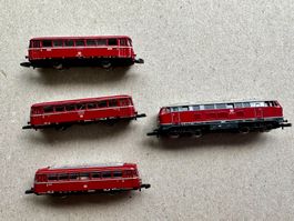 Diesellok und Schienenbus Spur Z