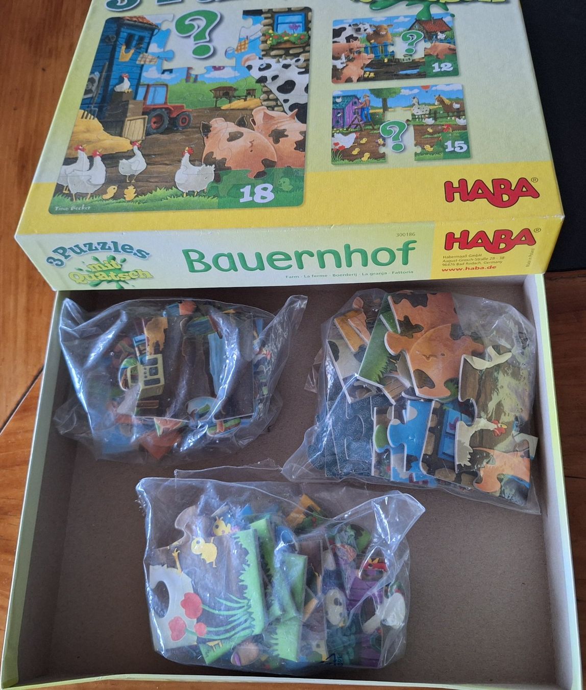Haba Puzzle: 3 Puzzles "Bauernhof" für Klienkinder – Usato da Willerzell venduto da kut_m7hh 1
