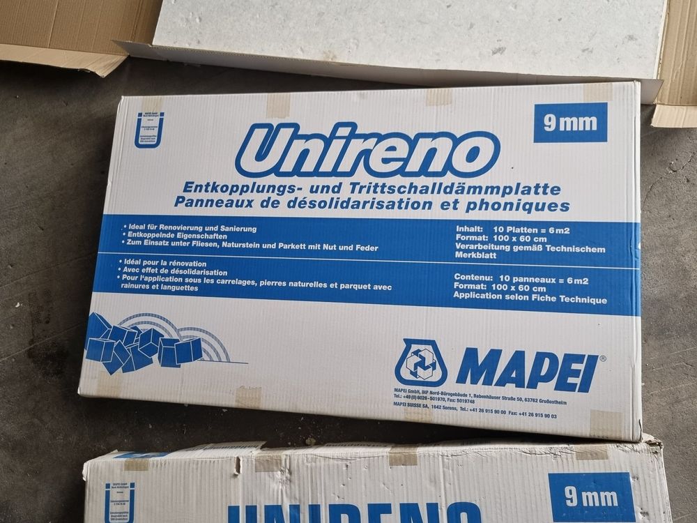 Mapei Unireno Silent Plus Entkopplung-& Trittschalldämmung 10 mm