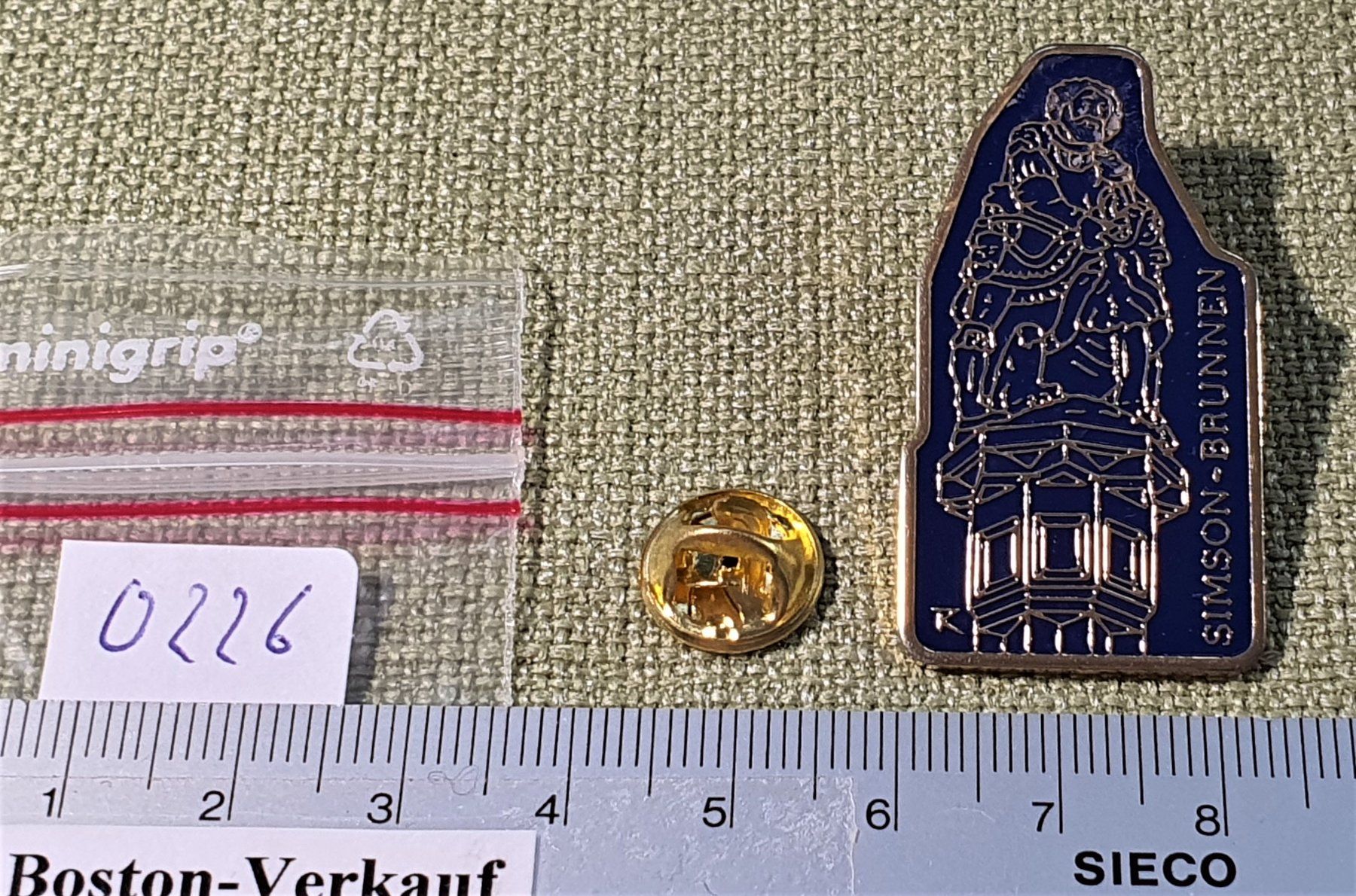 Spille & Fermagli: O226 - Pin Bern Simson - Brunnen – Usato da Reinach BL venduto da Boston-Verkauf 2