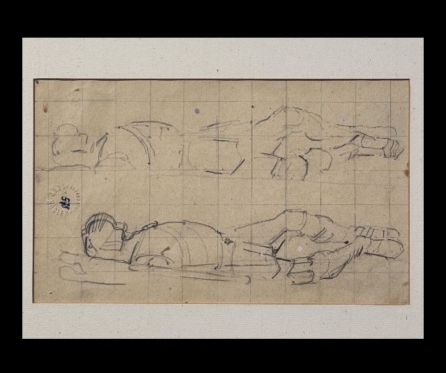 Dipinti: Ferdinand Hodler, Bleistiftstudie – Usato da Einsiedeln venduto da Fundgrube59 1