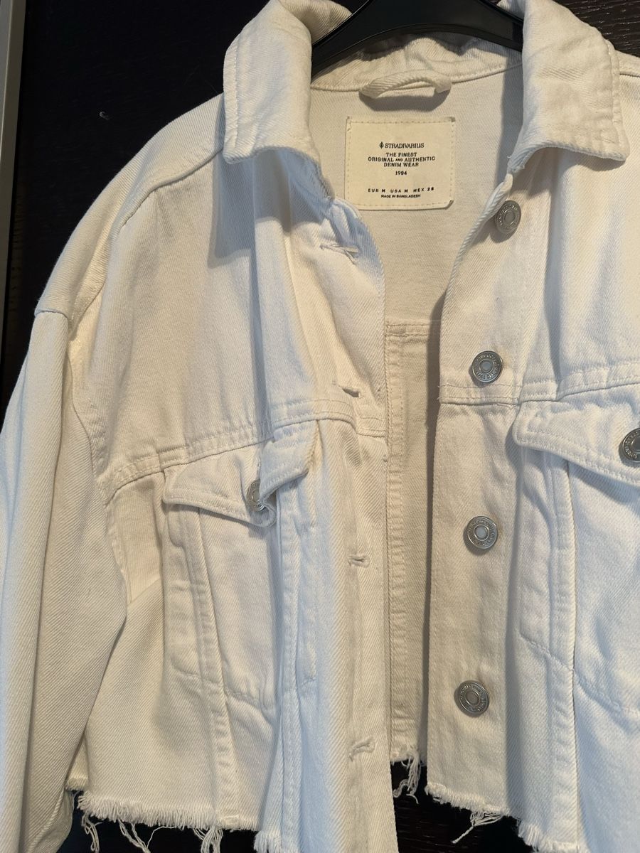 Stradivarius Jacken: Weisse kurze Jeansjacke Stradivarius, Grösse M – Neu (gemäss Beschreibung) aus Altendorf von Eastwick4 1