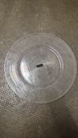 Glasplatte Servierteller Essteller transparent, neu!