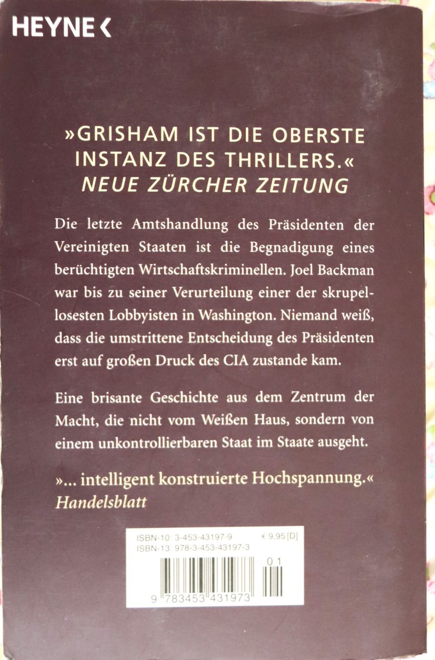 Libri: Die Begnadigung von John Grisham – Usato da Glattfelden venduto da Vrenely 1