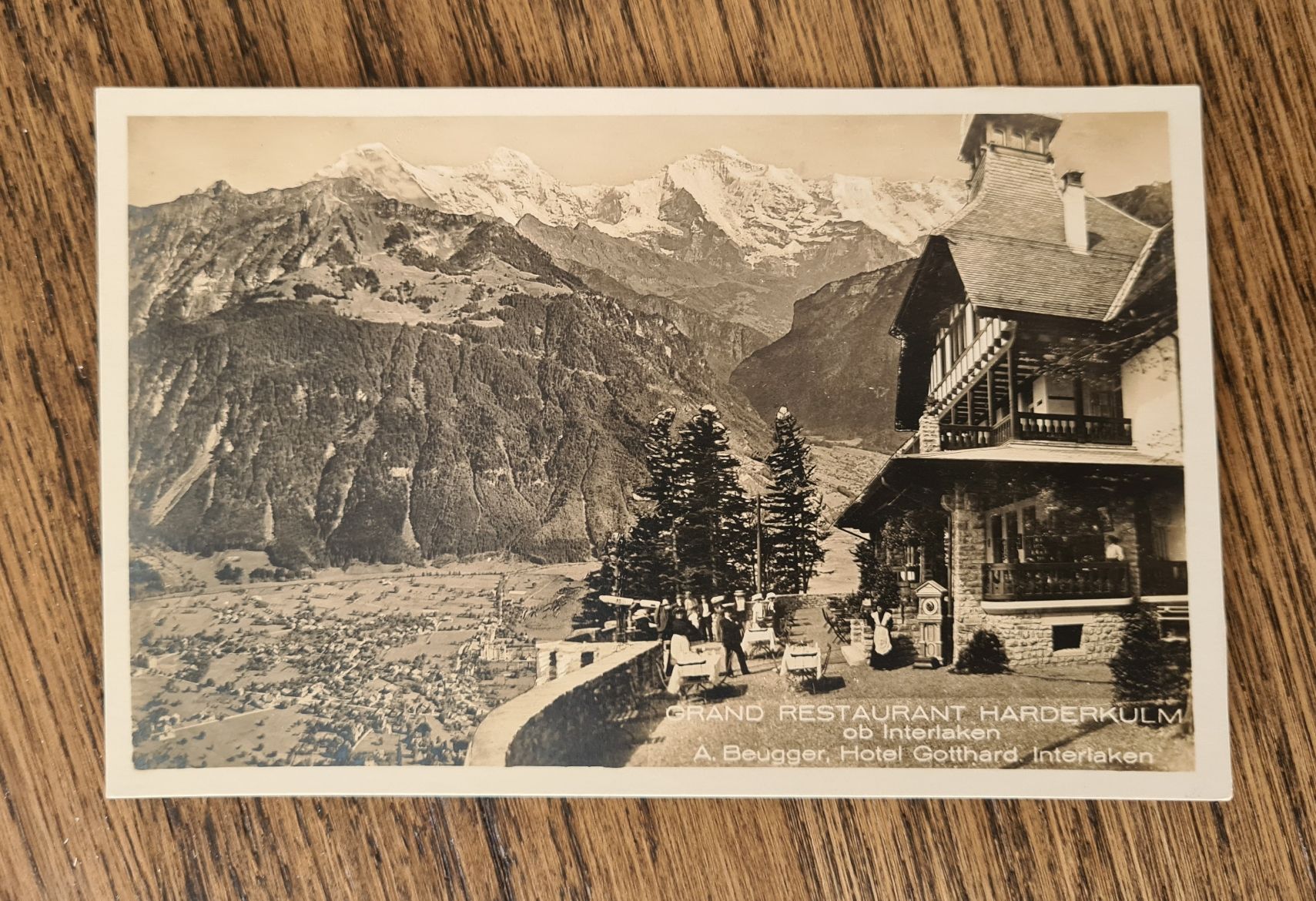Cartoline postali: Grand Restaurant Harderkulm, ob Interlaken – Usato da Ebikon venduto da Donar50