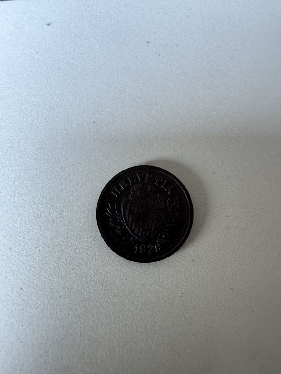 Alle Münzen: 1 Rappen, 1925 – Gebraucht aus Dachsen von Lor_sch