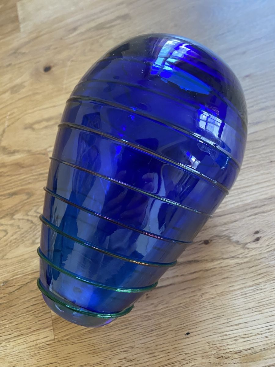 Vasi & Recipienti: Blaue Vase signiert – Usato da Flawil venduto da Naphtali 3