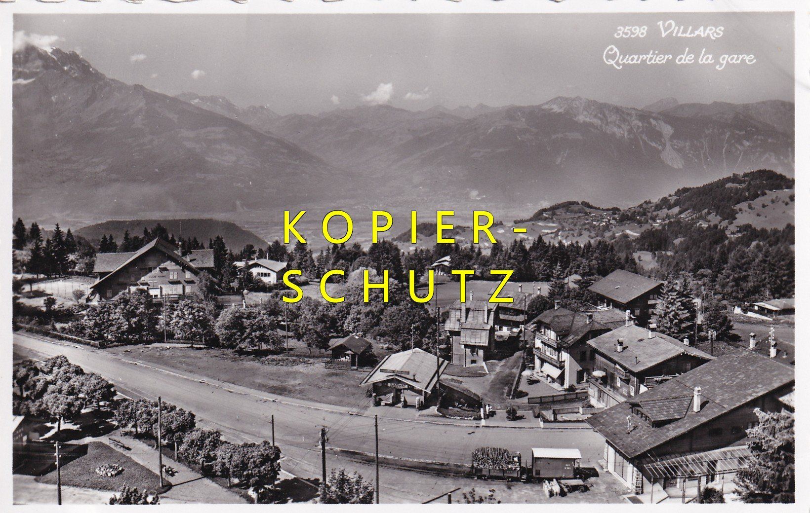 Cartoline postali: Villars - Quartier de la gare /bo – Usato da Hombrechtikon venduto da Rudolf07