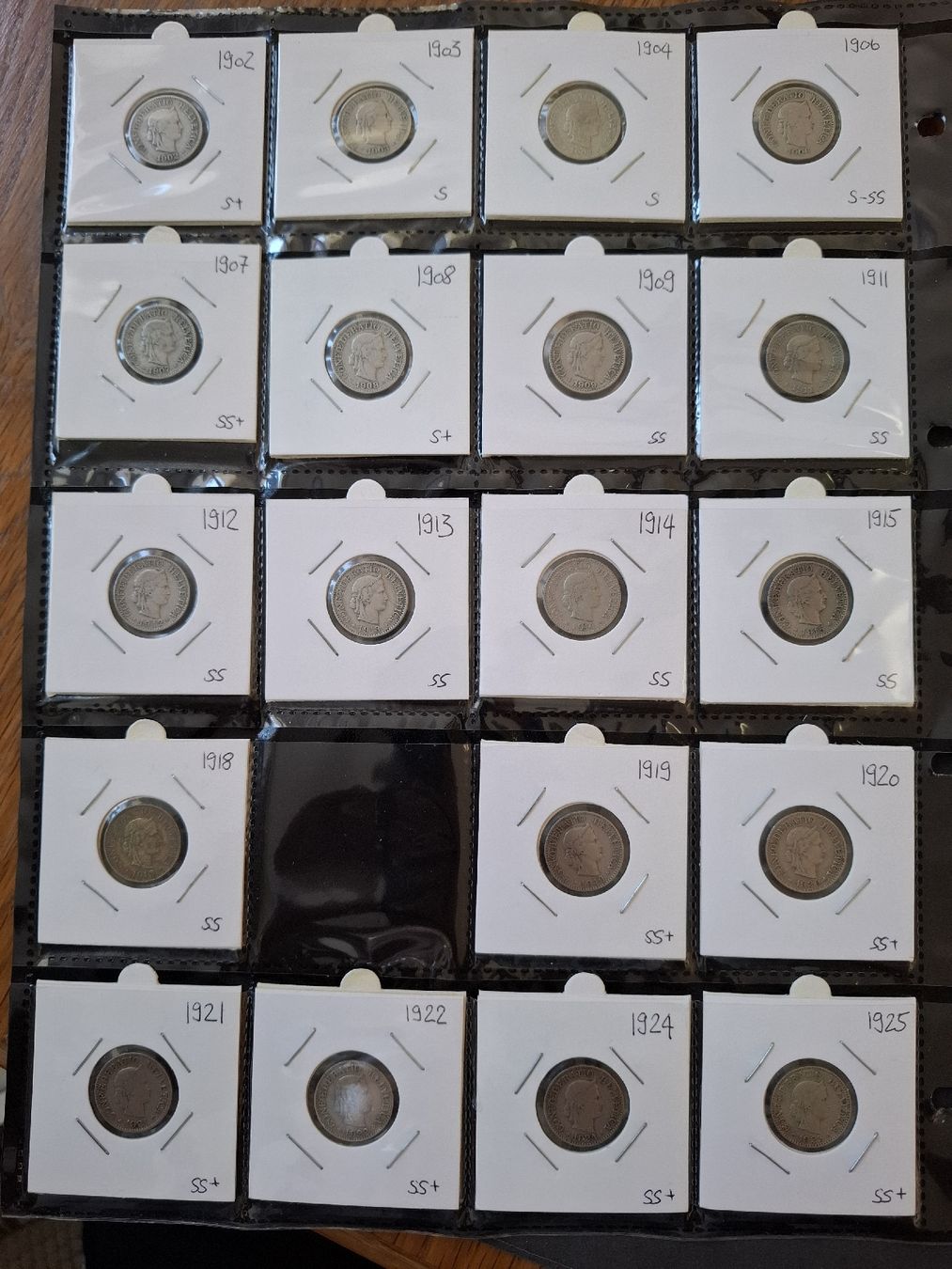 Tutti le monete: 10 Rappen Sammlung nr.25 – Usato da Hunzenschwil venduto da Hardrock6 1