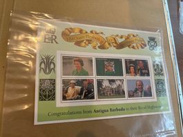 Antigua Barbuda Briefmarken Queen Elizabeth II Hochzeit