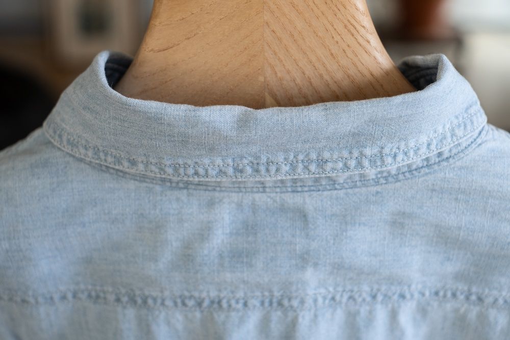 Camicie: ORSLOW Chambray Workshirt, Hemd – Usato da Zürich venduto da Andreas_Florian 6