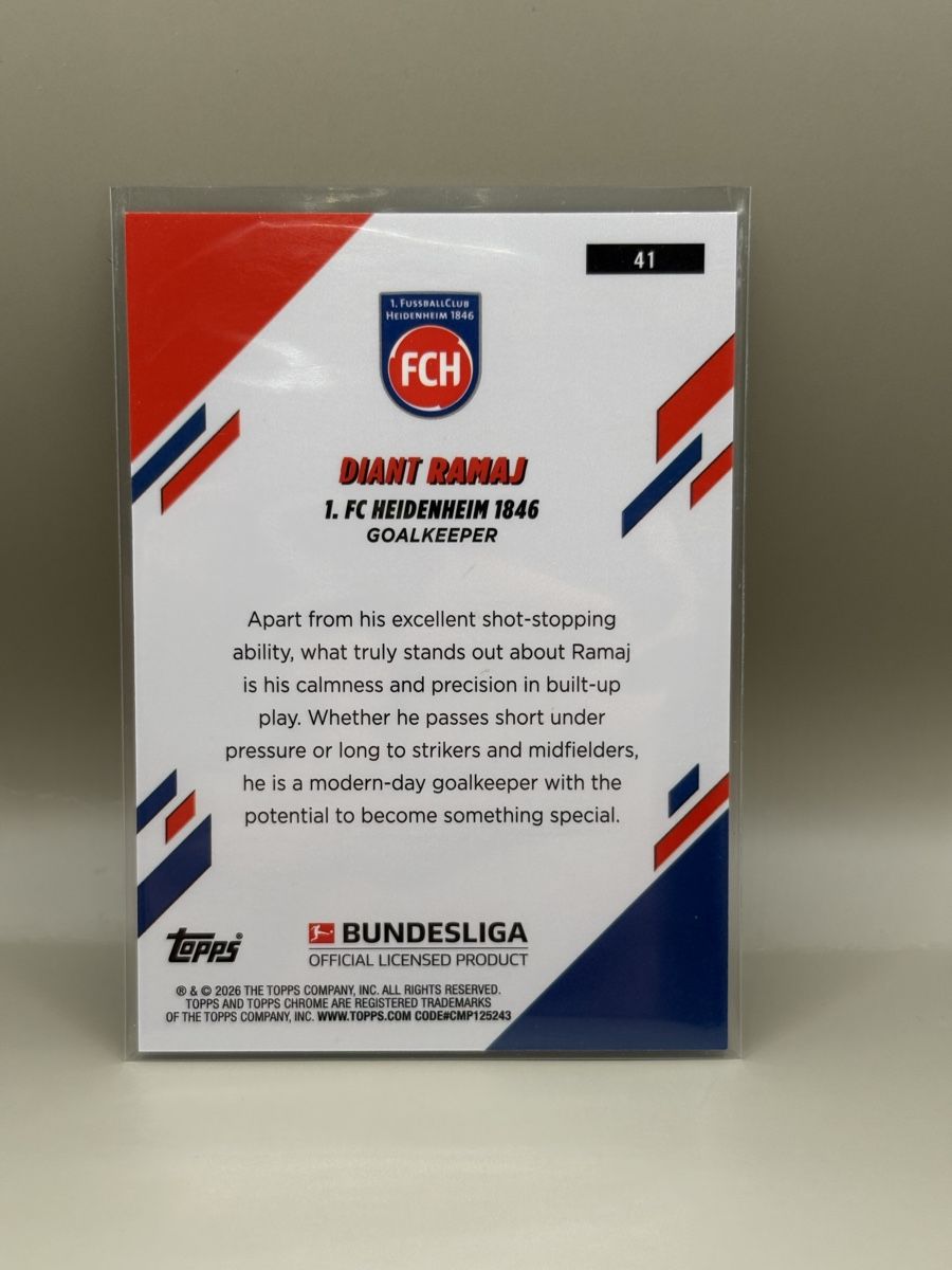 Topps Carte collezionabili: Diant Ramaj - Topps Chrome  – Nuovo (secondo la descrizione) da Oberbuchsiten venduto da Bananefrappe93 1
