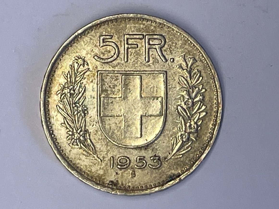 Tutti le monete: 5 Fr 1953 – Usato da Erlach venduto da rsci