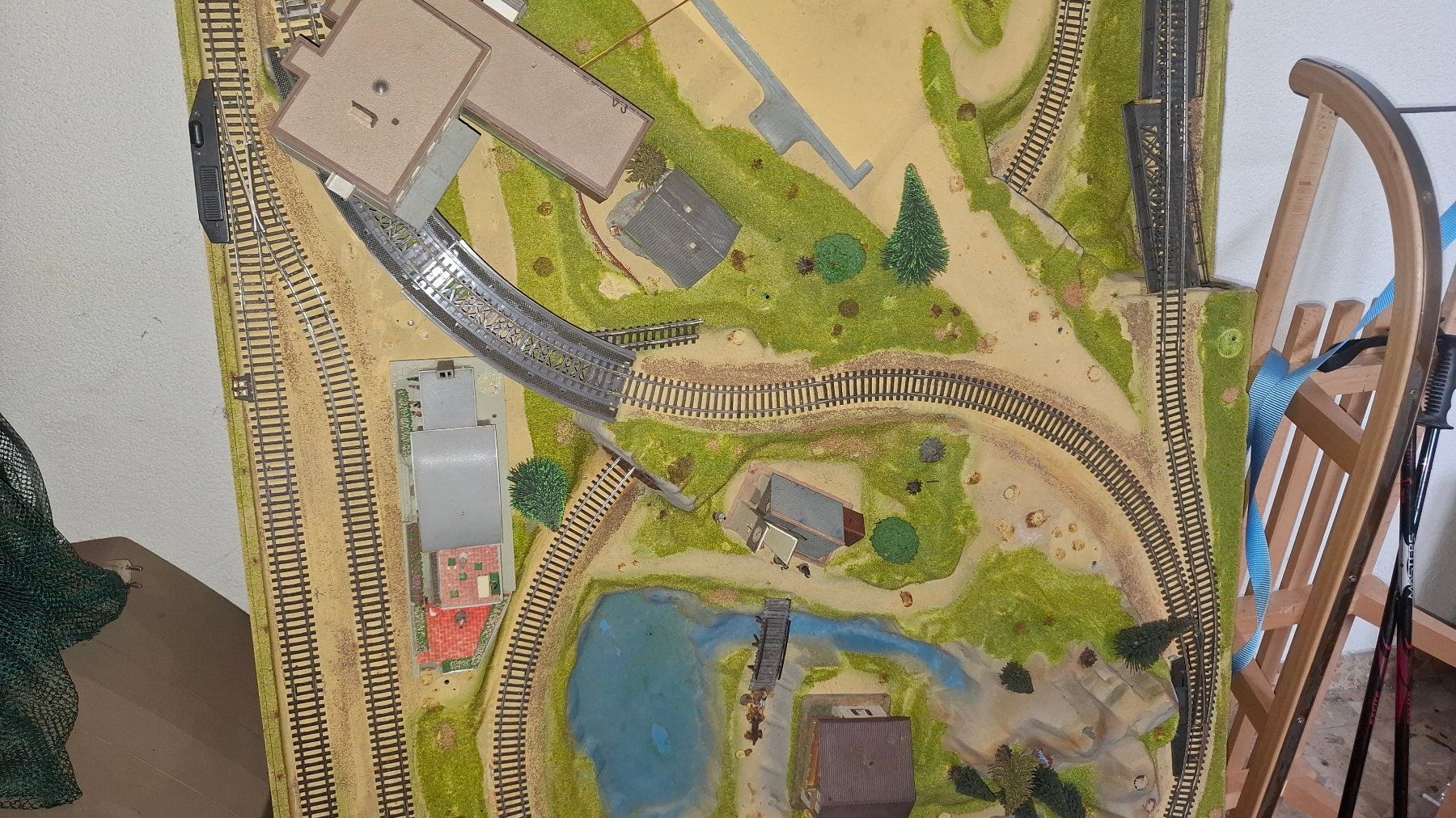 Modellini di ferrovie: Modell Eisenbahnlandschaft – Difettoso da Lütisburg venduto da erle1 3