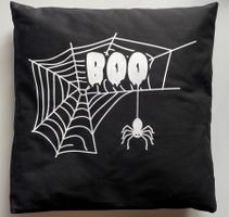 Halloween Kissen BOO Spinne