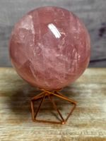 1A Madagaskar Rosenquarz Kugel 80mm 695g