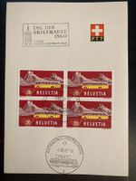 Schweiz 1960 Automobilpost Tag d. Briefmarke Bögli 4x20 Post