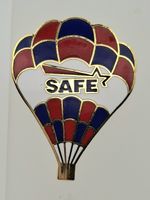 Pin Heissluftballon SAFE Fallschirm 