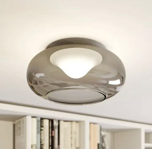 Lampadari & plafoniere: AKTION Glas-LED-Deckenlampe Mijo in Rauchgrau – Nuovo e nell'imballaggio originale da Basel venduto da Seifehuesli