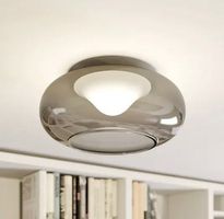 AKTION Glas-LED-Deckenlampe Mijo in Rauchgrau