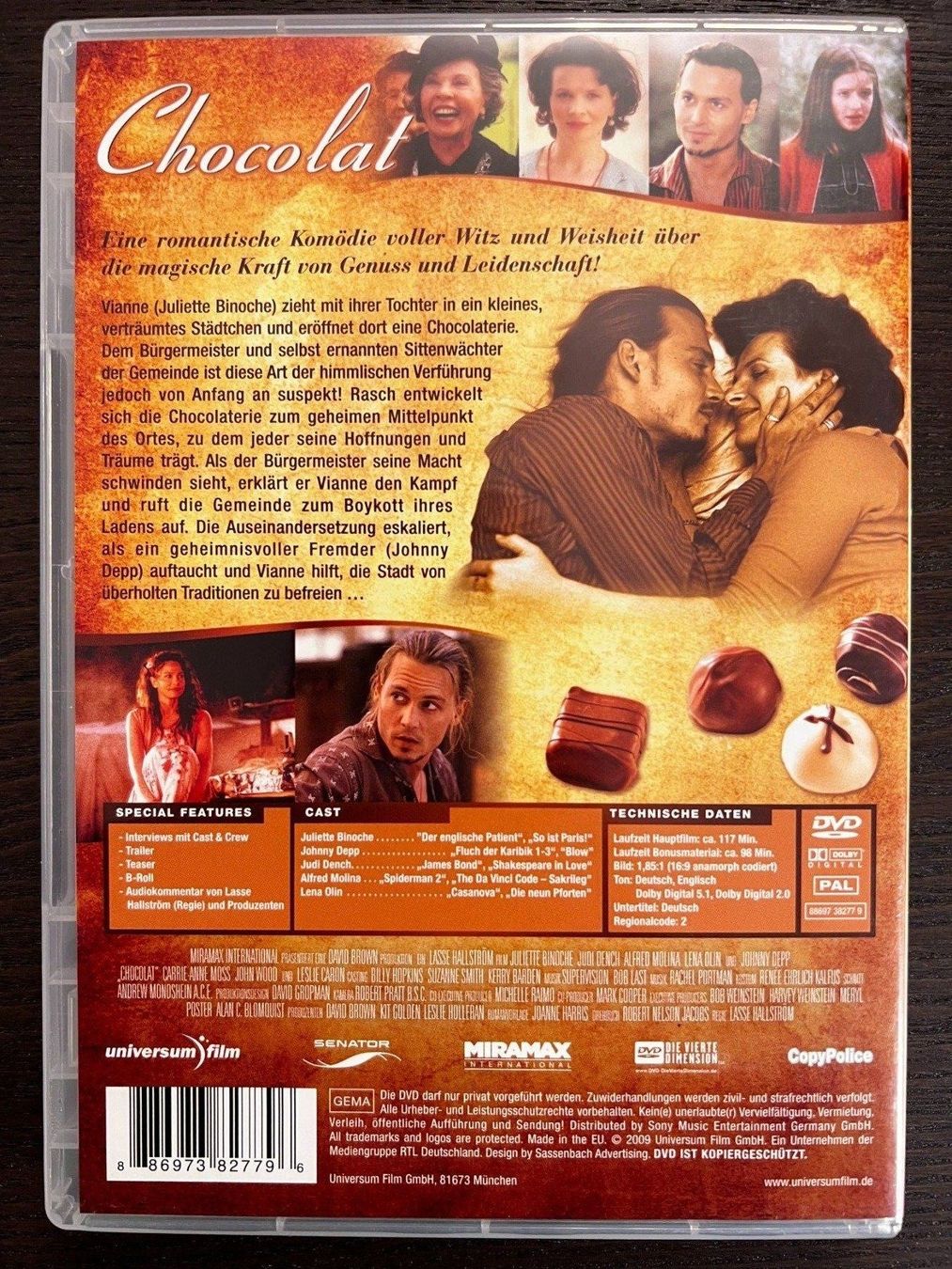 Tutti i DVDs: Chocolat – Usato da Zürich venduto da FilmFreunde 1