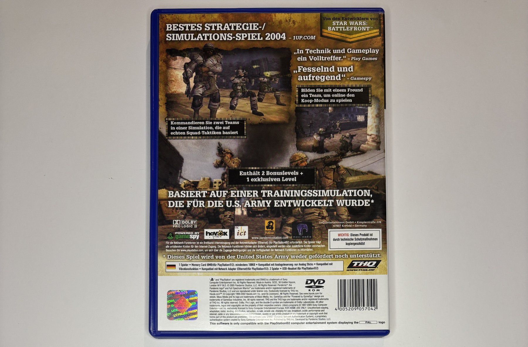 Giochi: PS2 - Full Spectrum Warrior – Usato da Allschwil venduto da Bullach 2