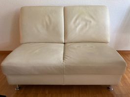 Echtledersofa ohne Armlehnen