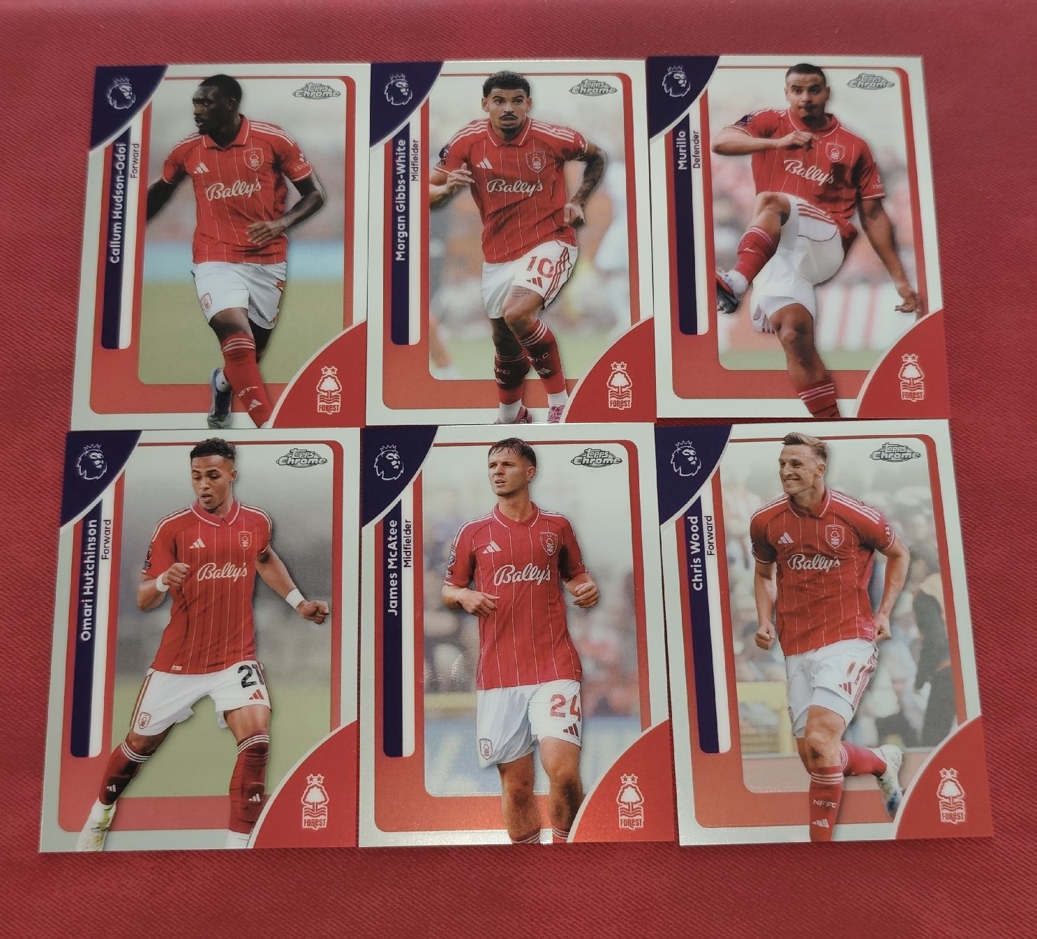 Topps Carte collezionabili: 6x Topps EPL Chrome Nottingham Forest – Usato da Ostermundigen venduto da DaCards