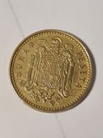 Eine glanzvolle 1 Peseta Spanische Münze, Jahrgang1966