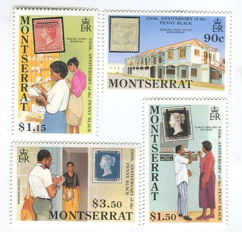 Alle Briefmarken: Briefmarken "One Penny Black". Montserrat – Neu und originalverpackt aus Basel von Butsch5