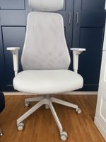 Ikea Matchspel Gaming / Office Chair White Mesh w. Headrest