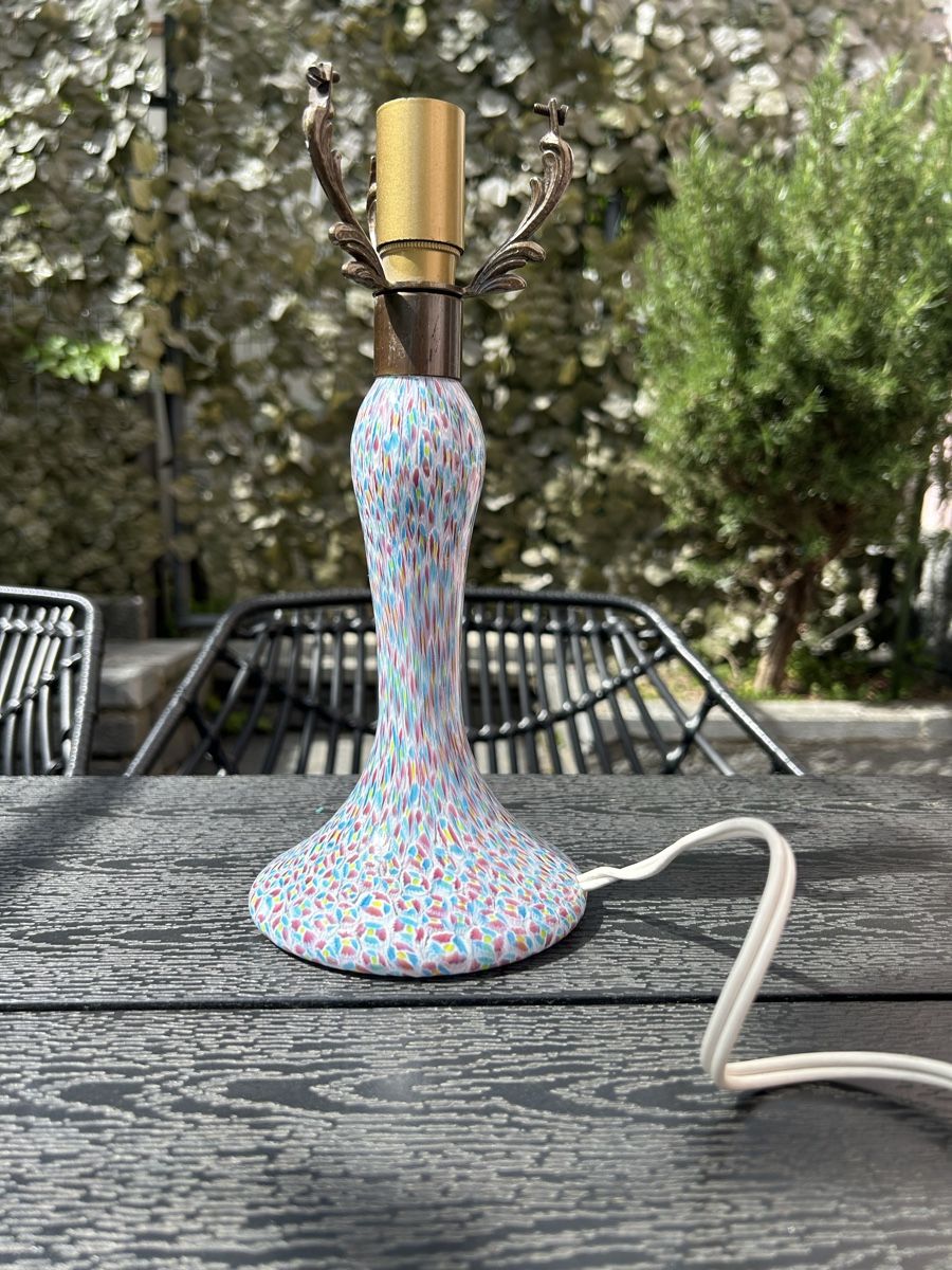 Murano Lampade: Tischlampe mit bunten Murrine-Einzigartiges Design! – Usato da Losone venduto da del_yh97