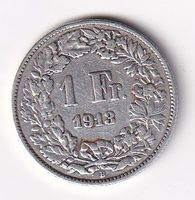 Schweiz 1 Franken 1913 rar