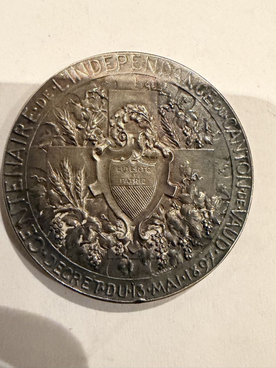 Medaglie: Médaille - Centenaire Indépendance Canton Vaud 1897 – Usato da Echallens venduto da JAR69 1