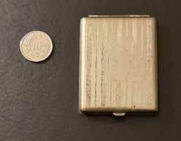 Vintage Streichholz-Etui versilbert ca. 1920