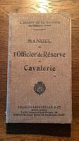 Ancien livre  - Manuel Officier Réserve Cavalerie - 1935