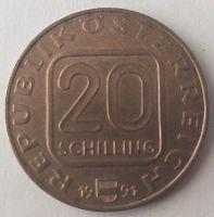 20 Schilling Gedenkmünze 1991