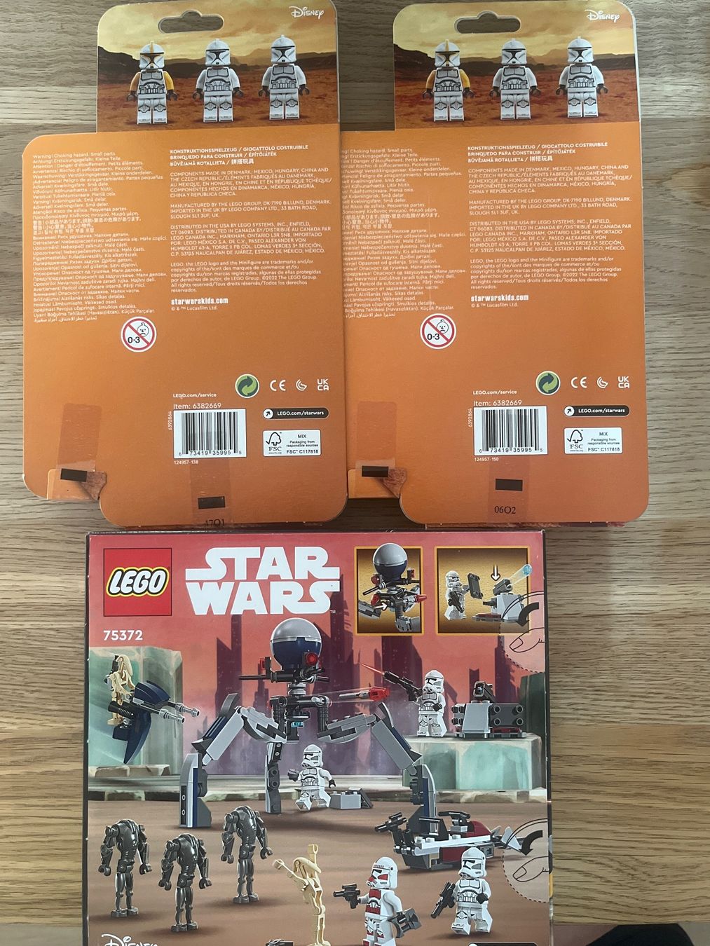 Lego Kit di costruzioni: Lego Star Wars Sets 3er Bundle Clone Battlepack – Nuovo e nell'imballaggio originale da Wimmis venduto da Aluethi 1