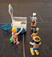 Playmobil Eisverkäufer mit Eiswagen und 4 Kunden