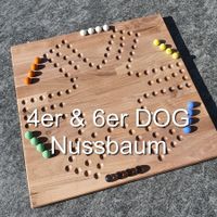 DOG Brettspiel (4er&6er, Nussbaum)