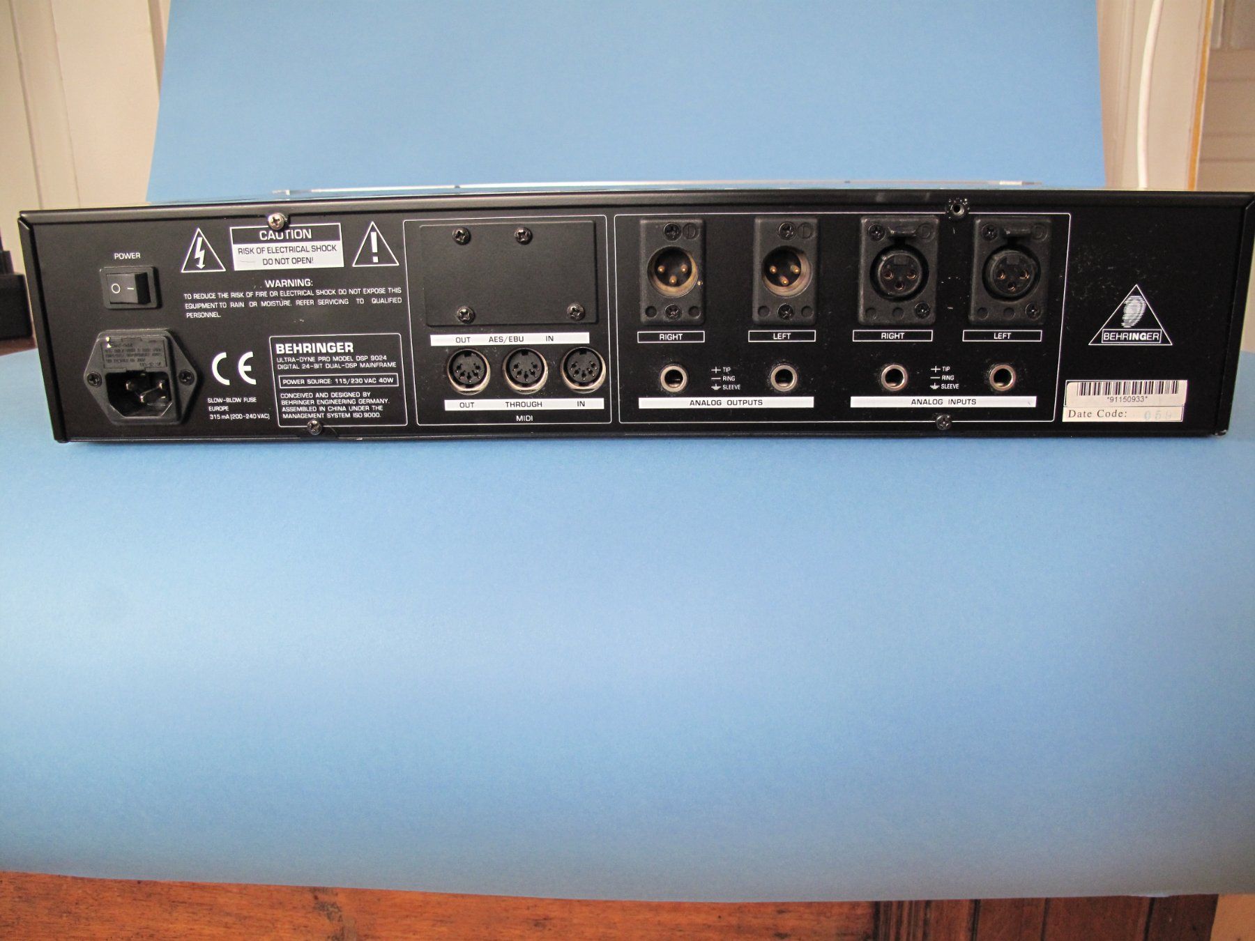 Behringer Equalizzatori: Behringer Ultra Dyne Pro 9024 – Usato da Winterthur venduto da salzfass.19 2