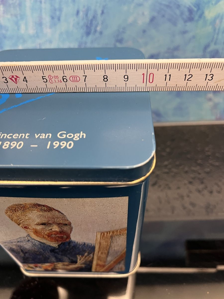 Tutte le decorazioni: Vincent Van Gogh Blechdose 1990 Sammelobjekt Rosenberg Dose – Usato da Frauenfeld venduto da Babytimmy 4