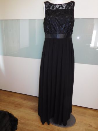 Abendkleid langes Festkleid Gala Kleid Gr. M / 38 schwarz