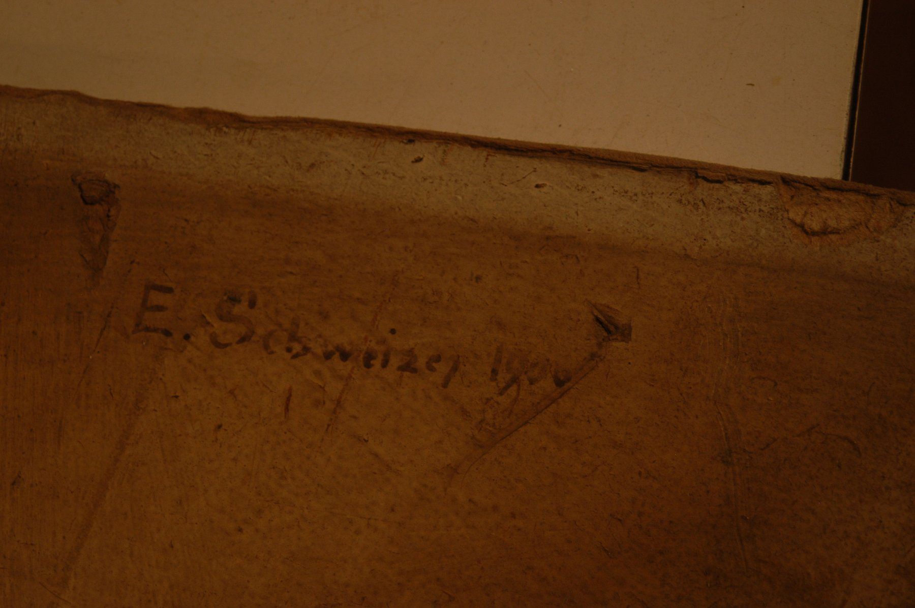 Gemälde: Gletscherbild monogrammiert S.C.1906 Oel auf Karton – Gebraucht aus Herisau von Wisen 9