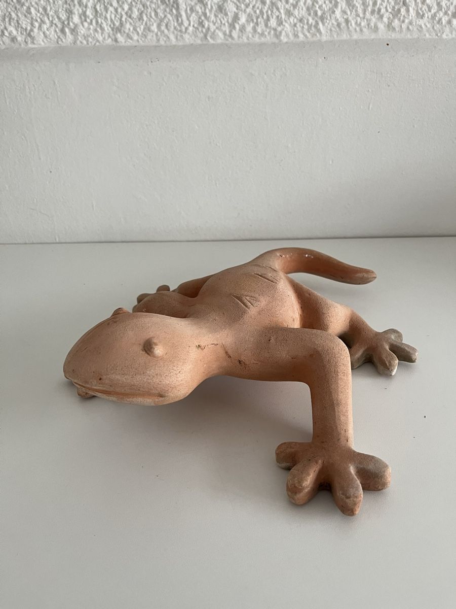 Statuette: grosse Eidechse aus Terracotta – Usato da Wetzikon ZH venduto da seli03