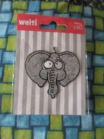 Loch Flick Elefant, Aufnäher, Aufbügler, Patch, 6.5 x 6.5 cm
