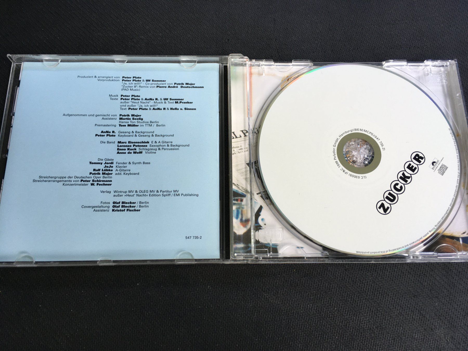 CDs: Rosenstolz - Zucker -CD- – Gebraucht aus St.Gallen von MedienJoe 1