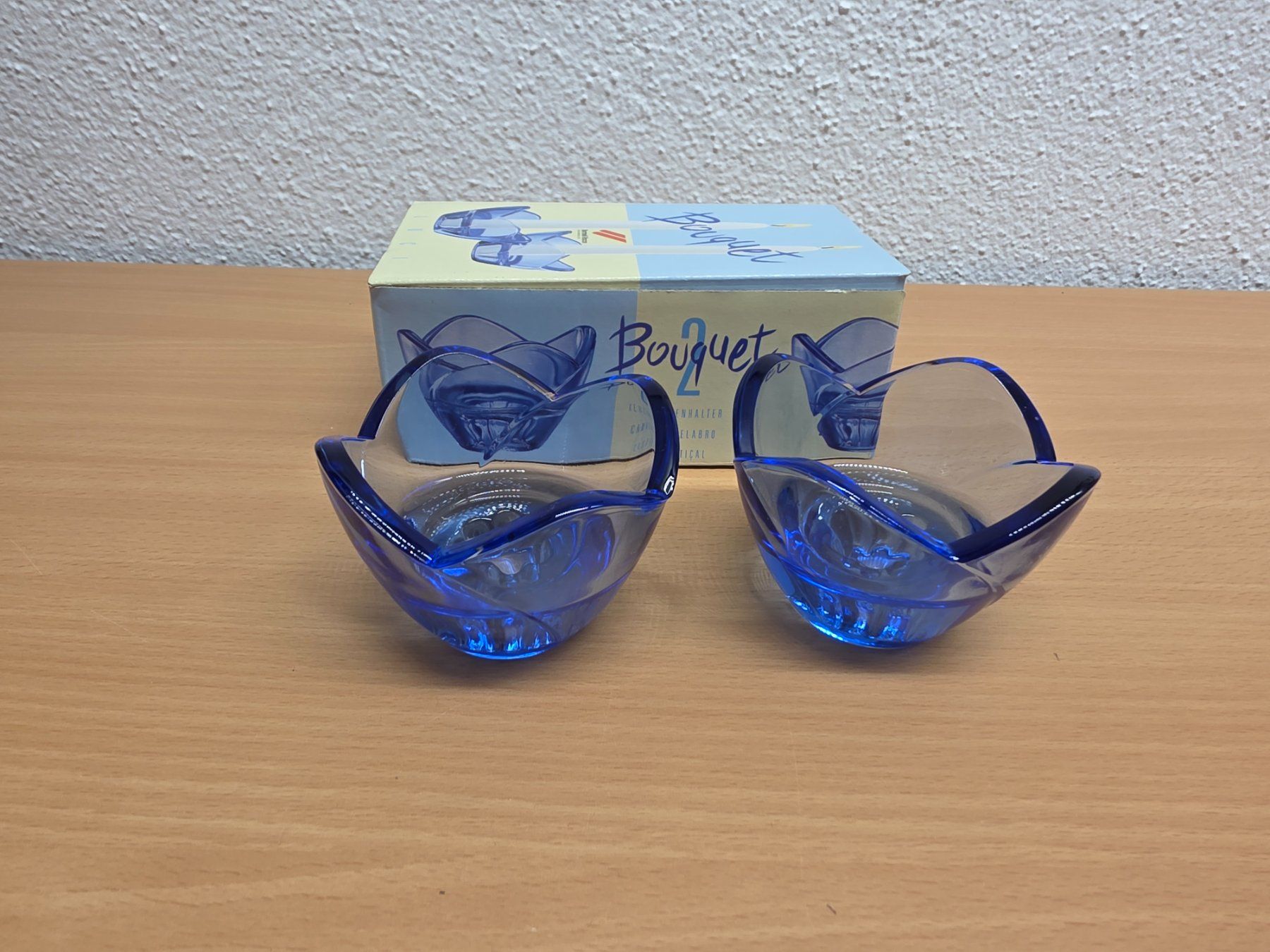 Portacandele: Kerzenhalter aus Glas (2 Stk) /2 – Nuovo (secondo la descrizione) da Nebikon venduto da Japostyle 1