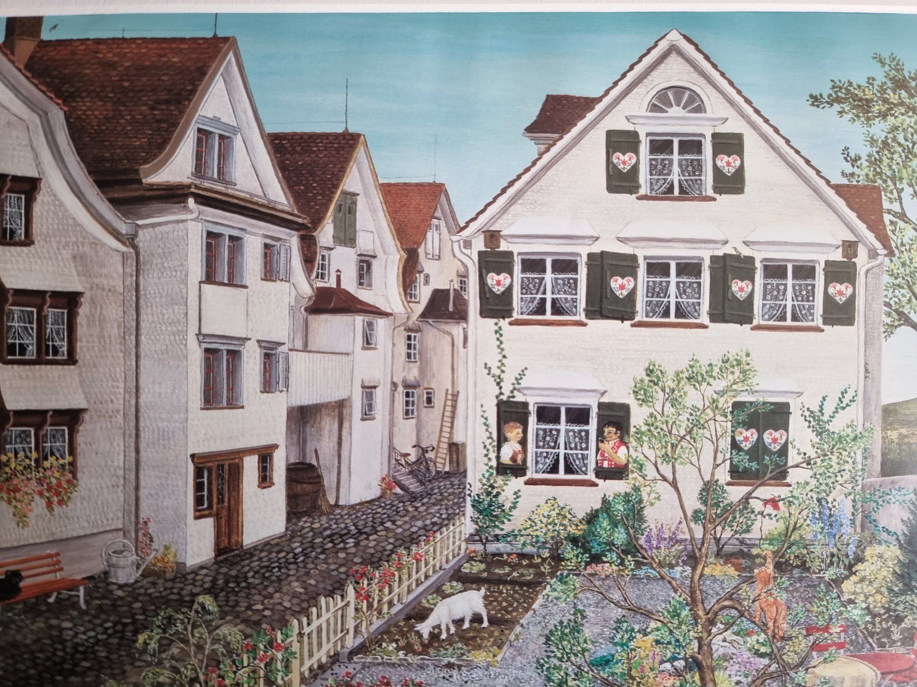 Foto & Immagini: FLÖCKLI DAS GEISSLEIN BILD VON LILLY LANGENEGGER – Usato da Gersau venduto da grafik-kunst 2