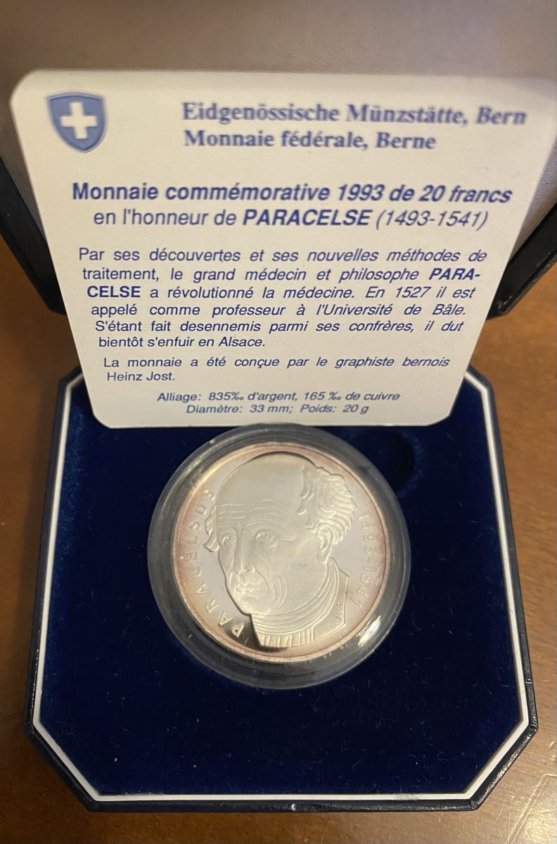 Tutti le monete: 20 Francs 1993 – Nuovo e nell'imballaggio originale da Genève venduto da Mar7319 1